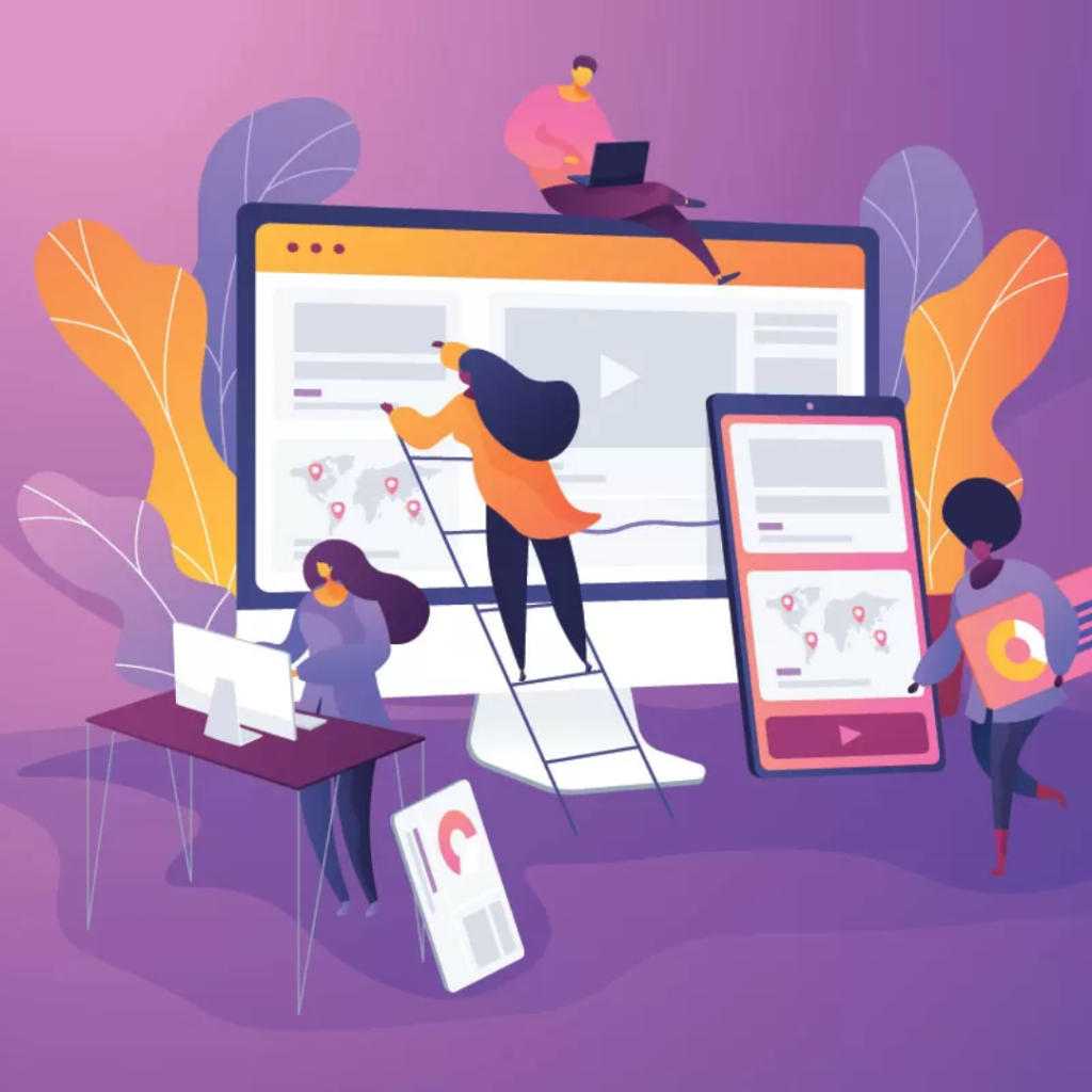 Effective Website Design, Ladder, Laptop