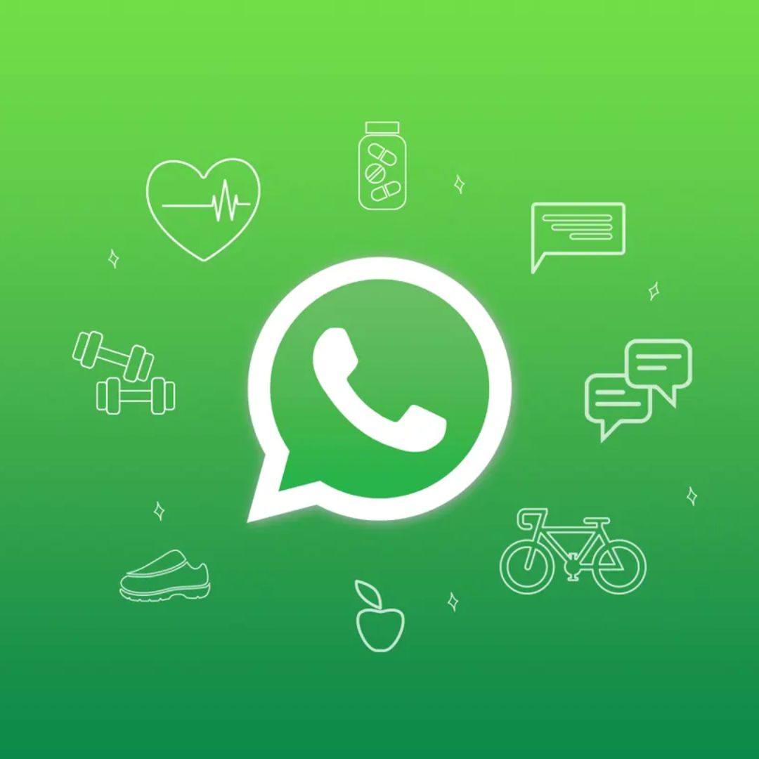 WhatsApp Marketing Image, Chats image, Green Background