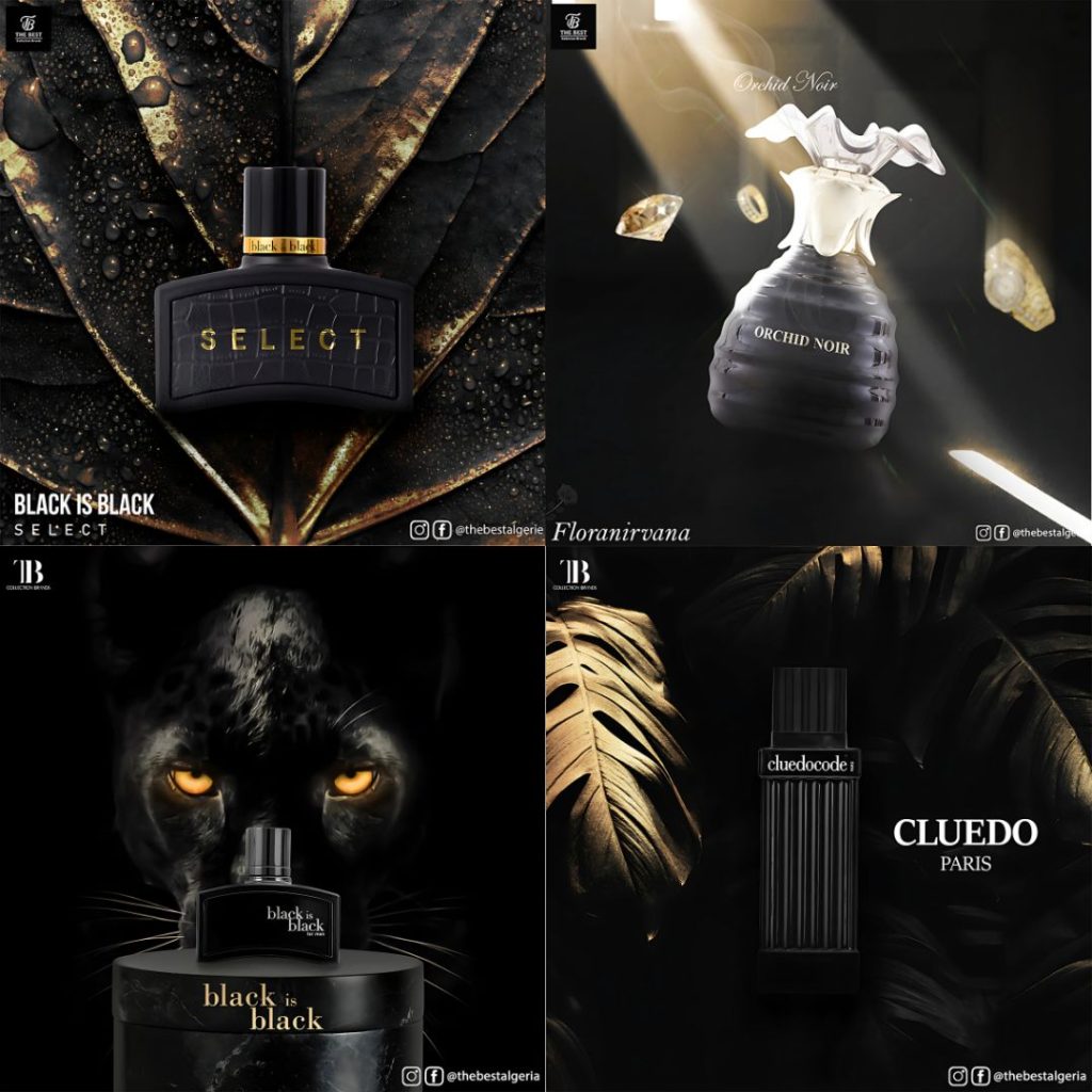 Social Media Post Design image, Black panther, perfumes
