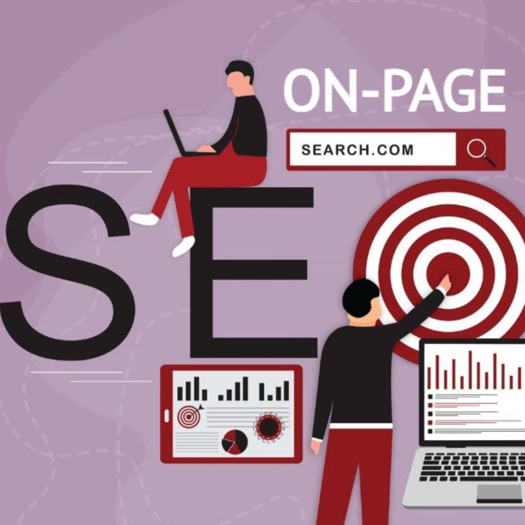 On-Page SEO image, searching, finding